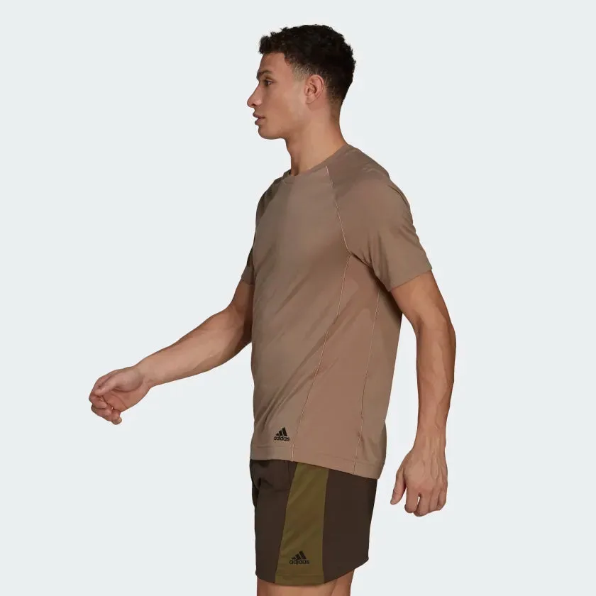 Adidas Men's Yoga Training Tshirt -Brown