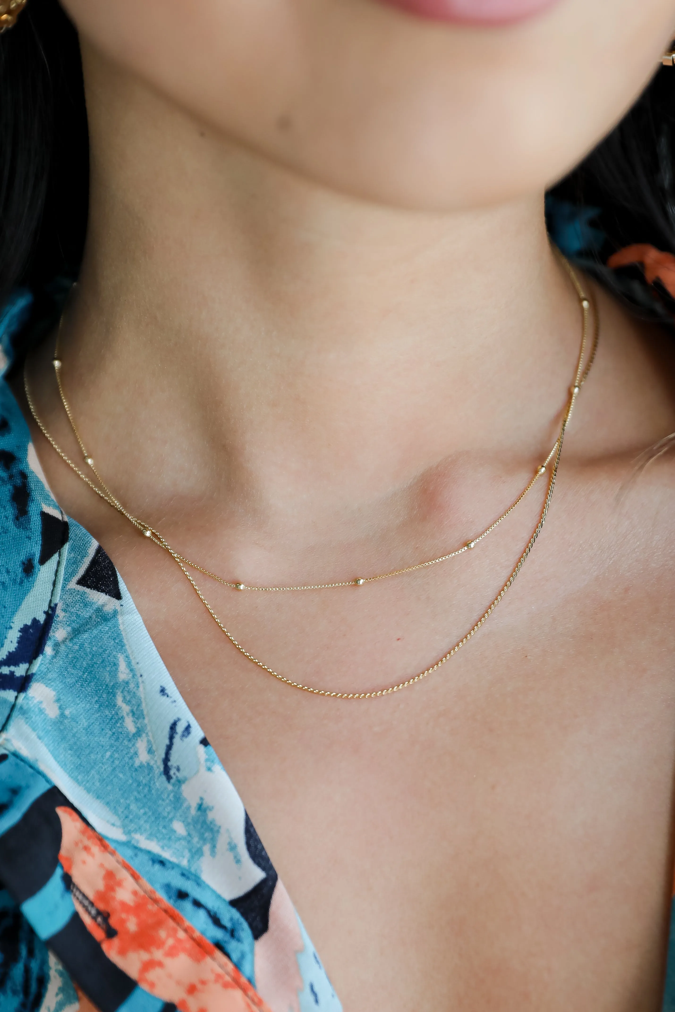 Alina Gold Layered Chain Necklace