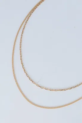 Annabelle Gold Layered Chain Necklace