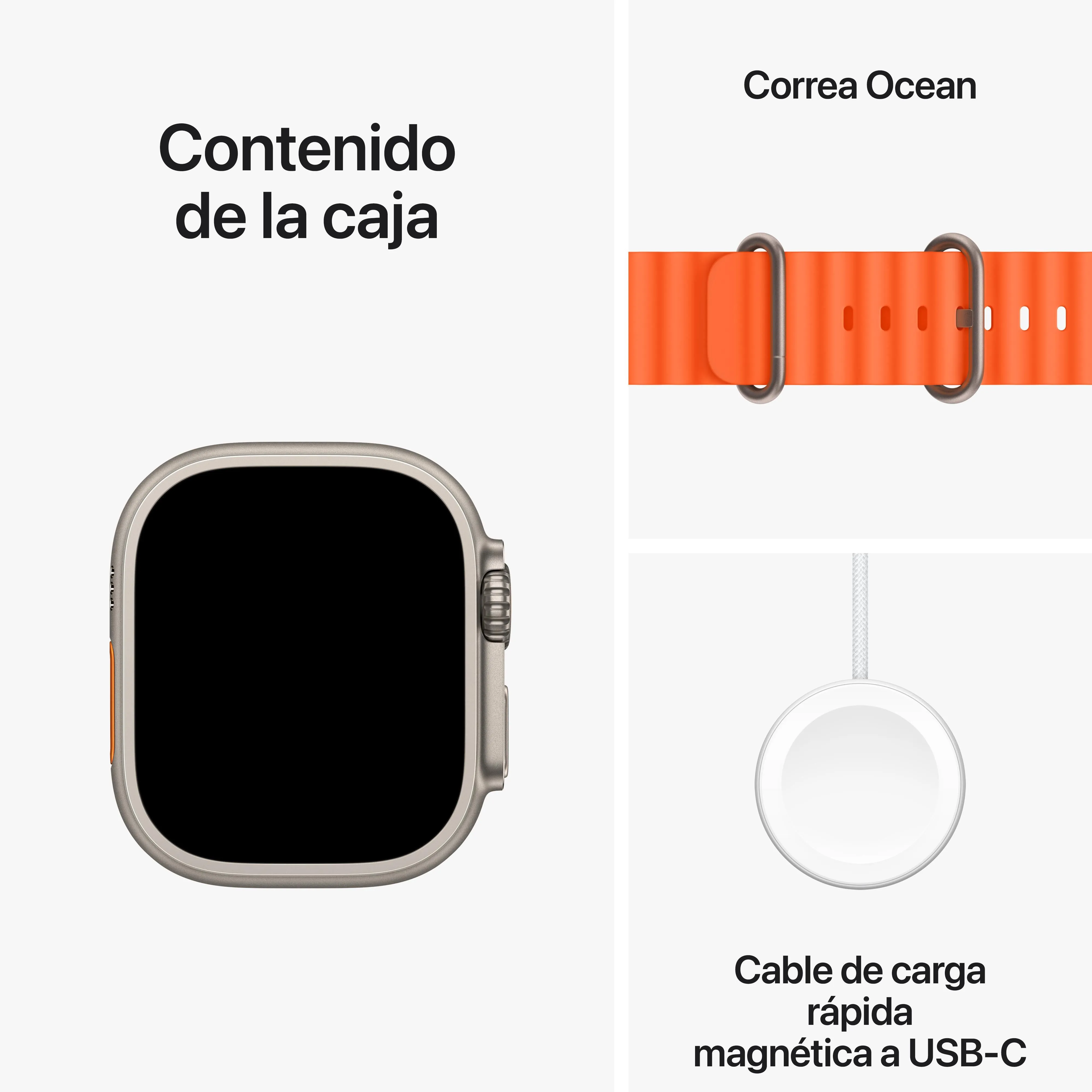 Apple Watch Ultra 2 (GPS   Cellular) - Caja de titanio de 49 mm - Correa Ocean naranja