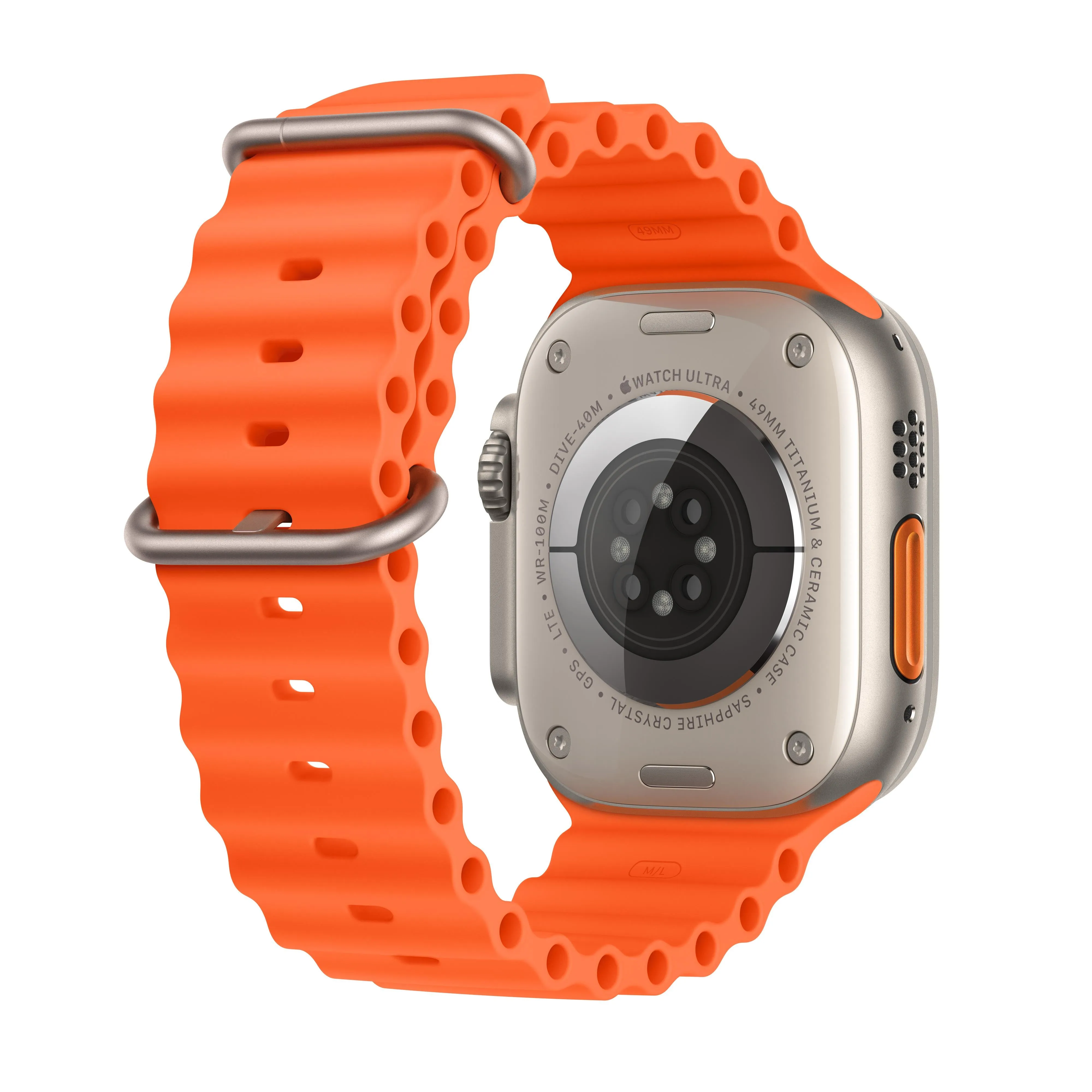 Apple Watch Ultra 2 (GPS   Cellular) - Caja de titanio de 49 mm - Correa Ocean naranja