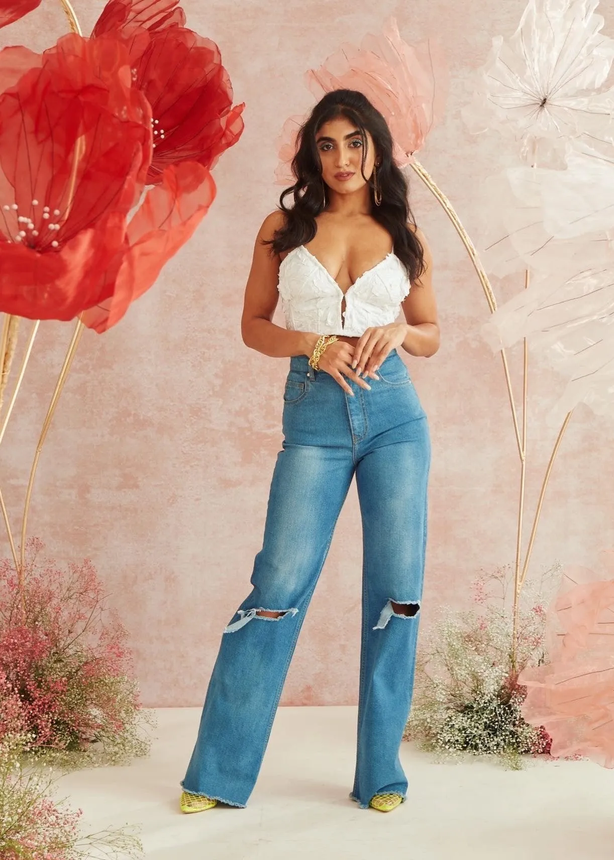 Ava Wide Leg High Waist Jeans