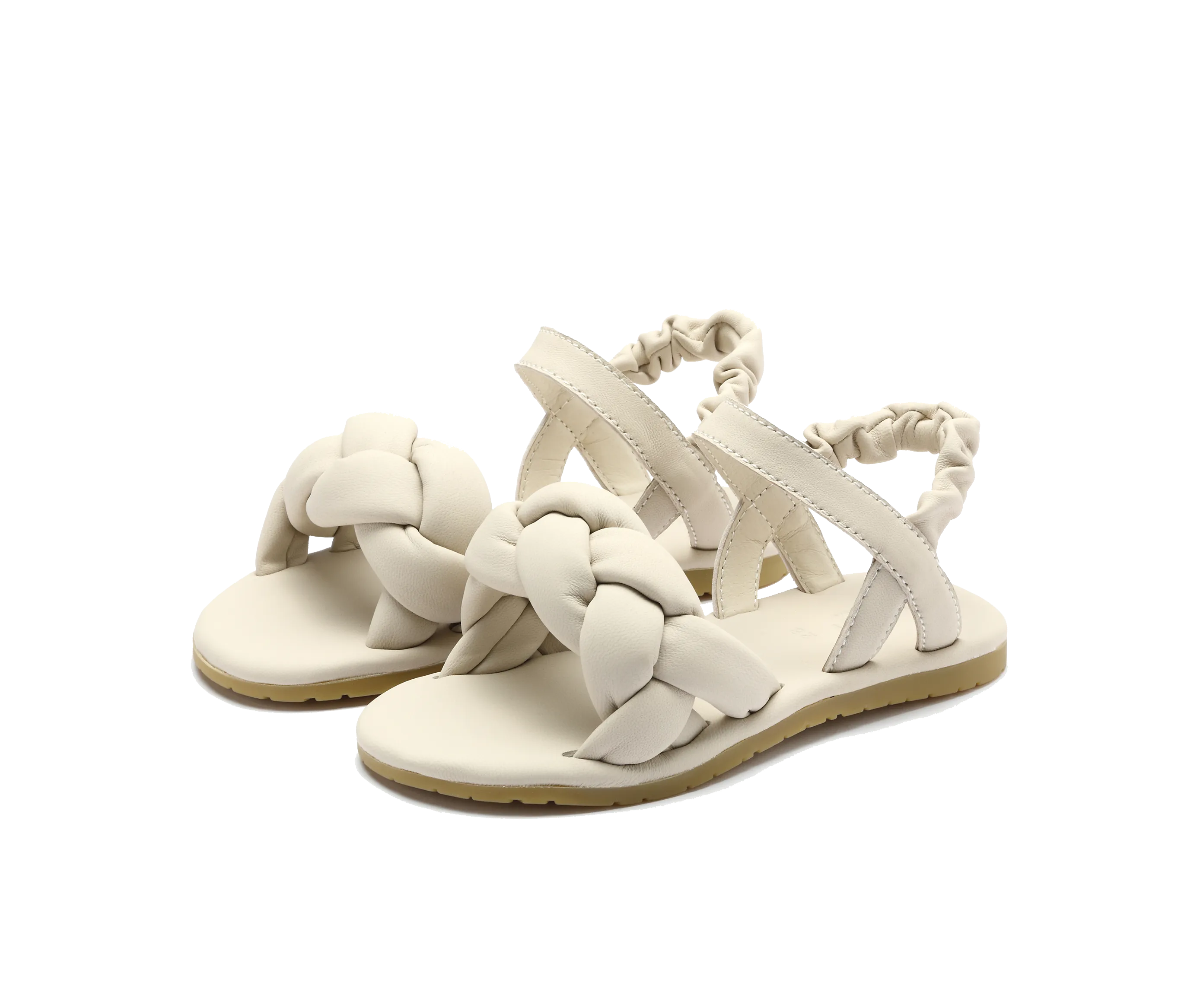 Benz Sandals | Cream Sheep Leather