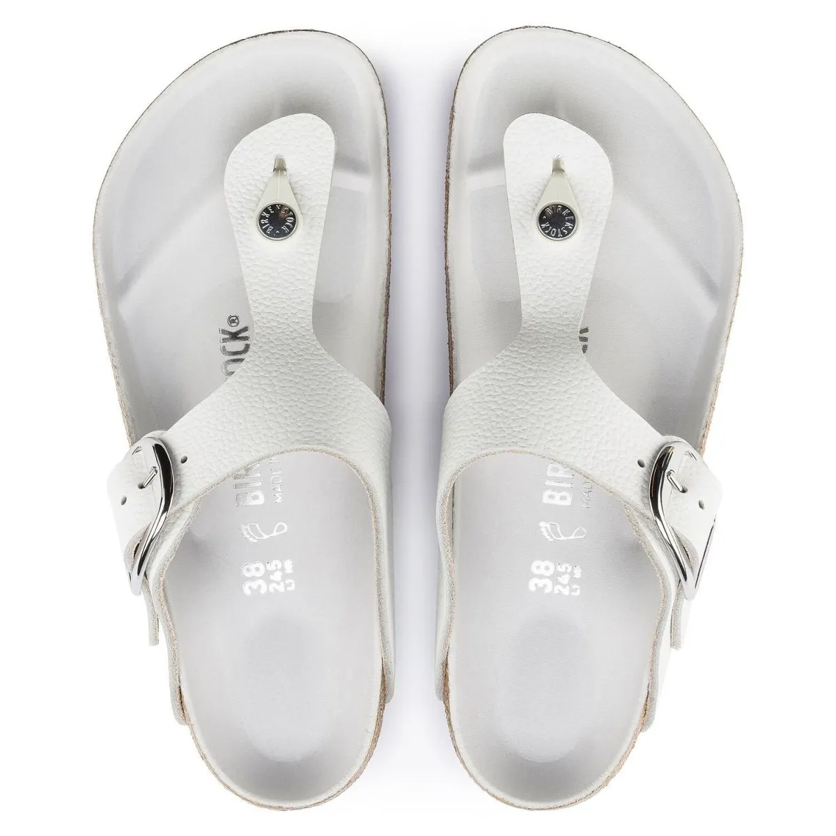 Birkenstock Women's Gizeh Big Buckle White Leather