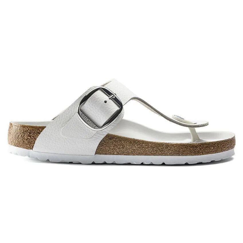 Birkenstock Women's Gizeh Big Buckle White Leather