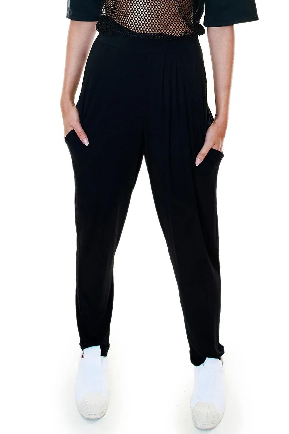 Black Pleated Pant