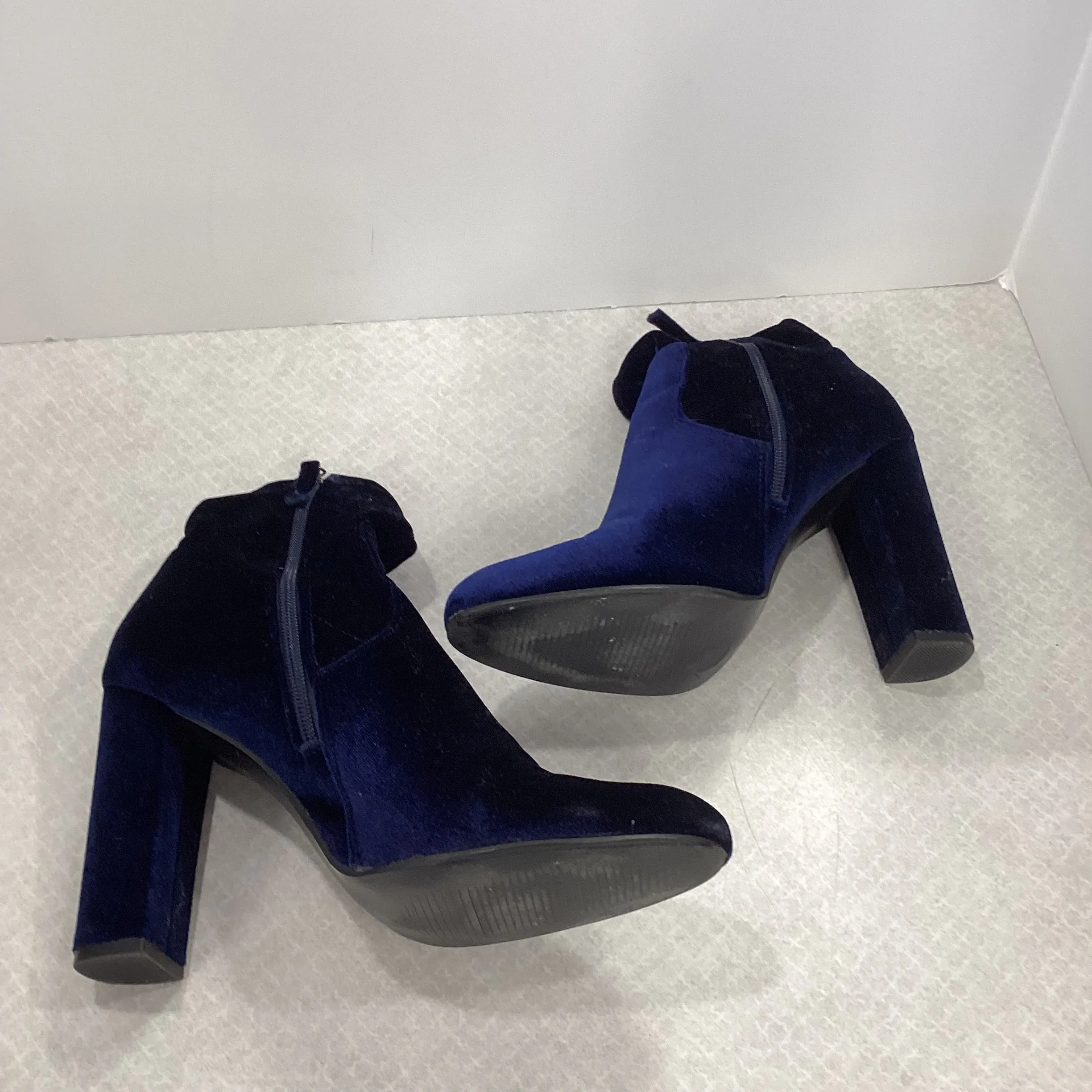 Boots Ankle Heels By Steve Madden In Blue, Size: 9