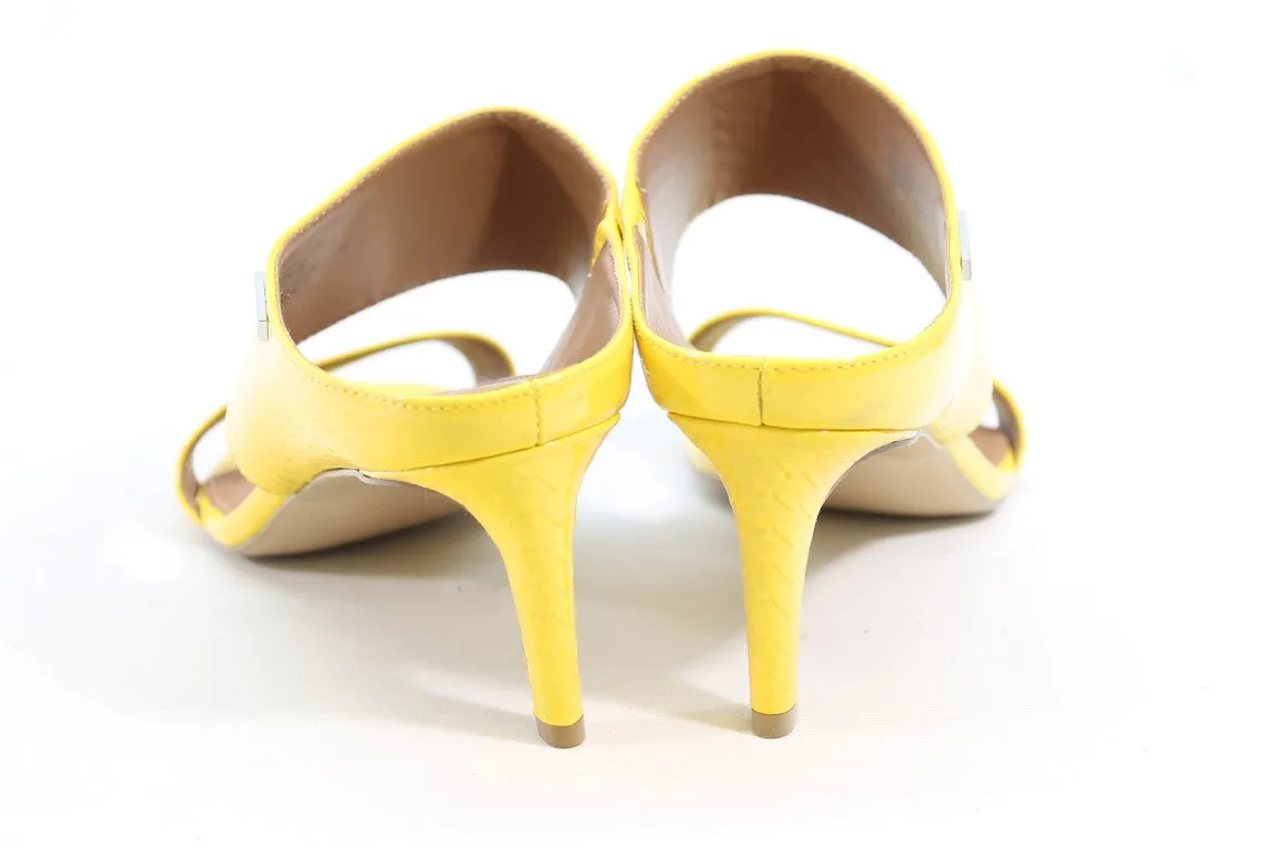 Calvin Klein Cecily Women's Yellow Sandals 8M(ZAP15584)