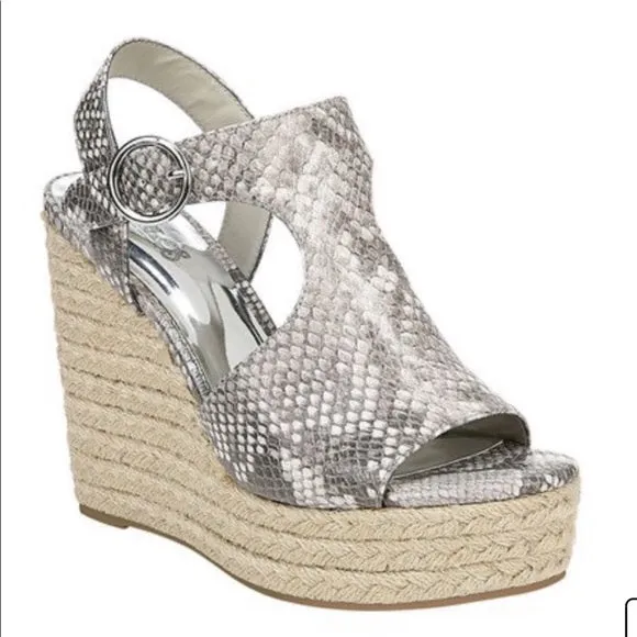 Carlos Santana Ankle Strap Espadrille Wedges