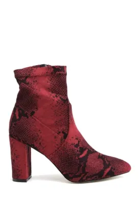 Catherine Catherine Malandrino Bodem Faux Suede Block Heel Stretch Bootie