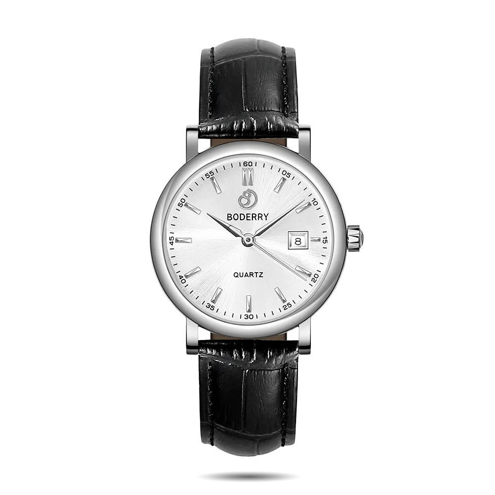 CLASSIC 36MM - Swiss Quartz Movement Watch | Silver & White