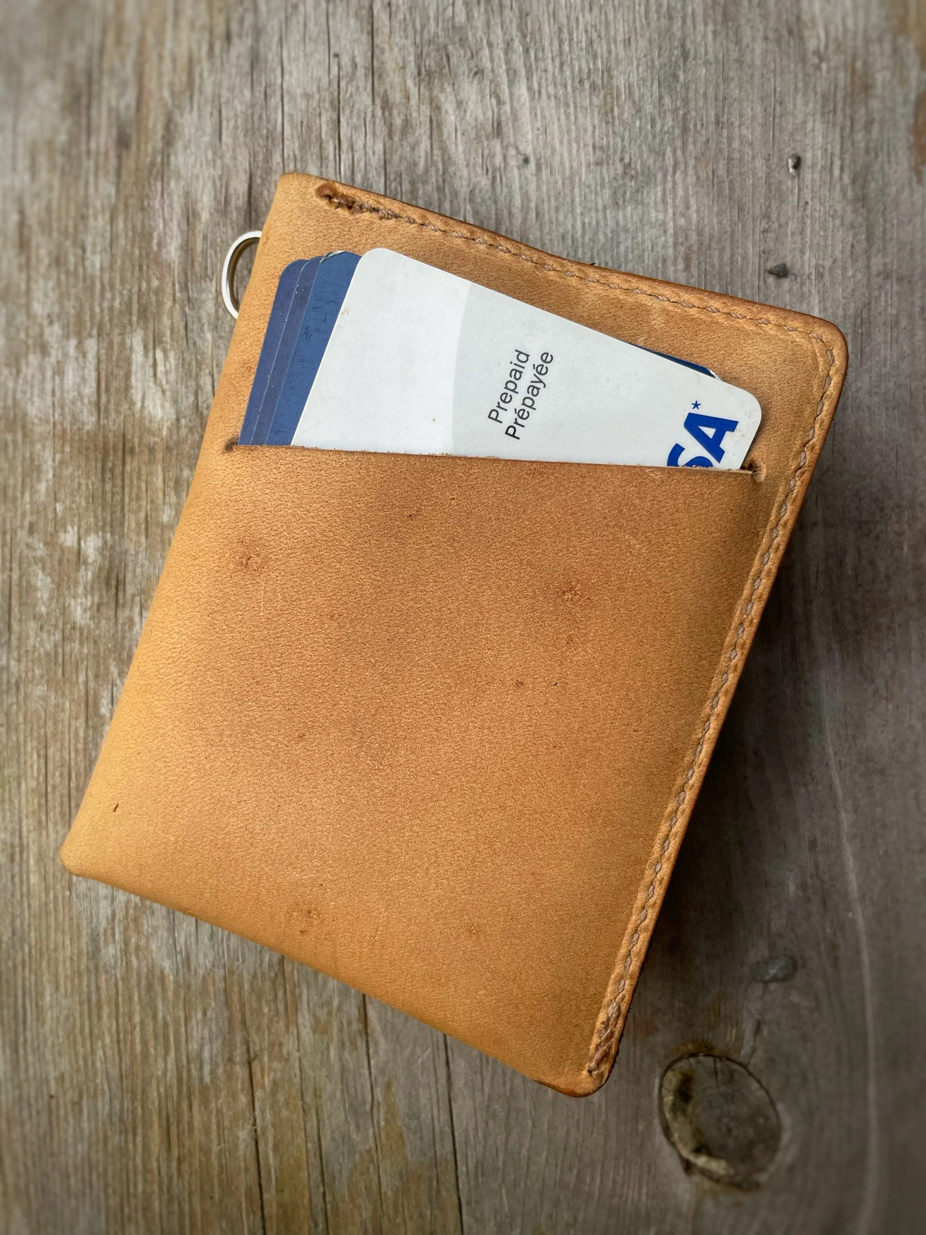 CODA wallet blue vegetable tanned