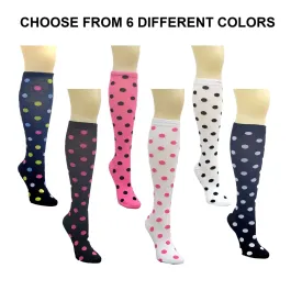 Colorful Polka Dot Pattern Socks from the Sock Panda (Knee High)