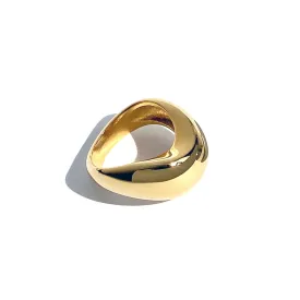 Curve Ring - Large - Gold