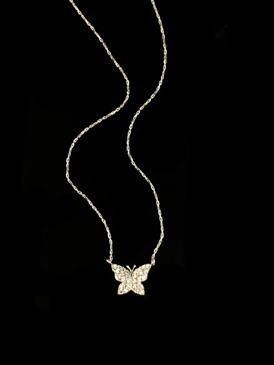 CZ Butterfly Necklace