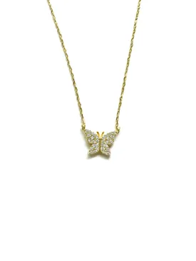 CZ Butterfly Necklace