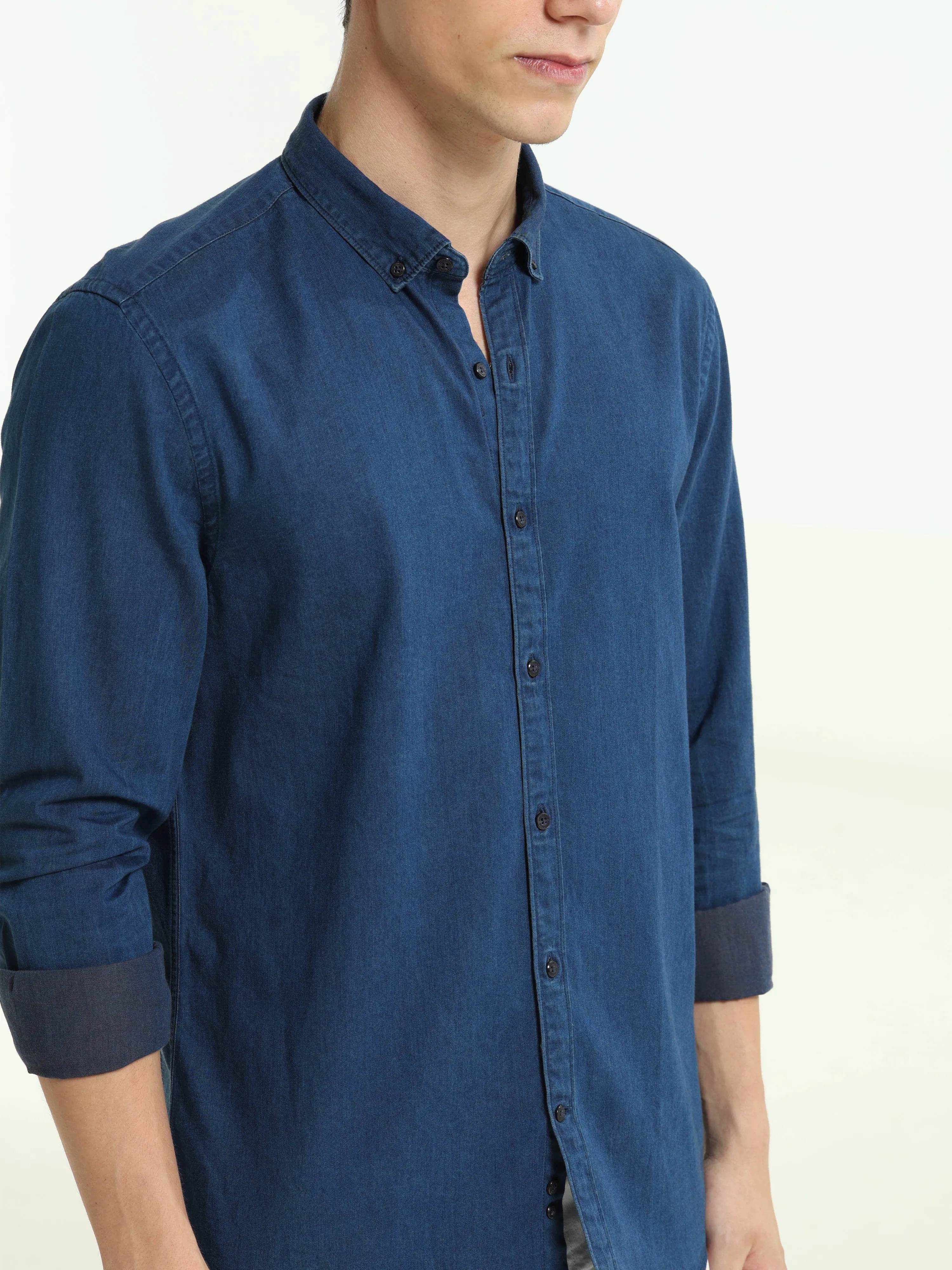 Deep Blue Sea Denim Casual Shirt