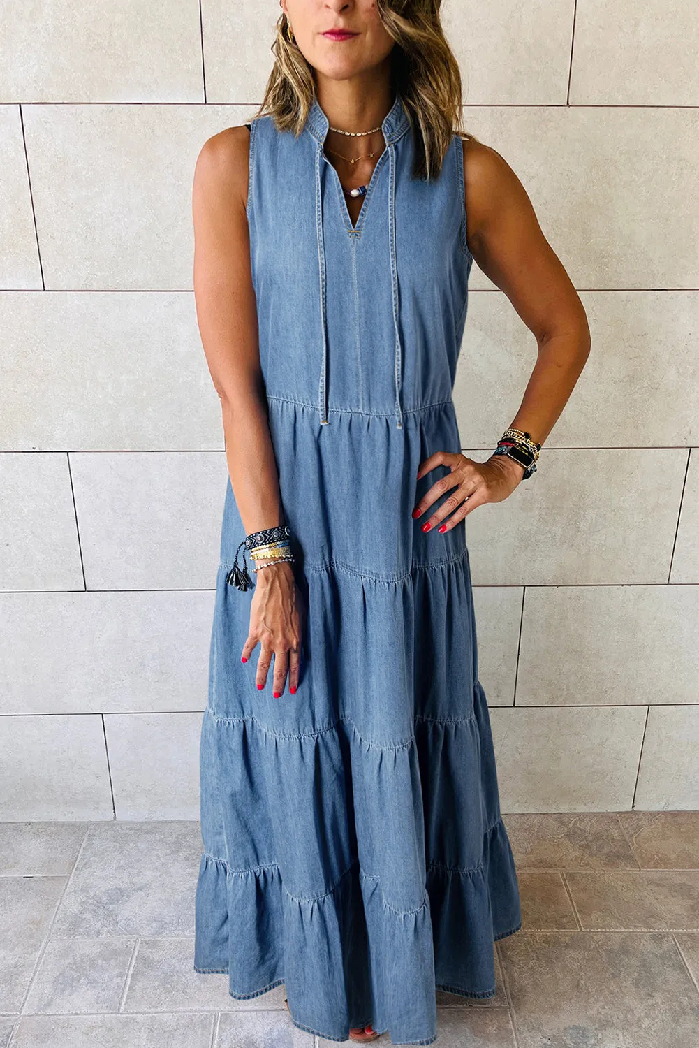 Denim Maxi Dress