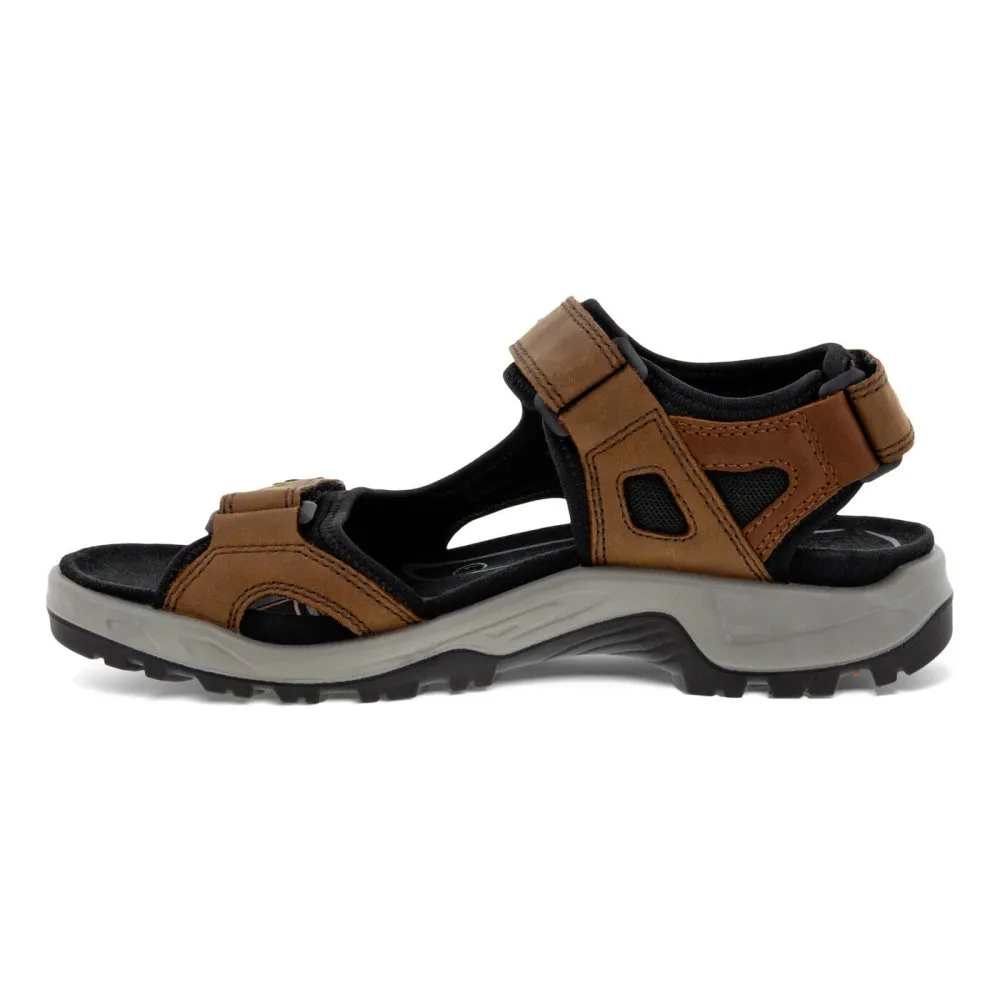 Ecco Men's Yucatan Sandal - Espresso/Cocoa Brown/Black