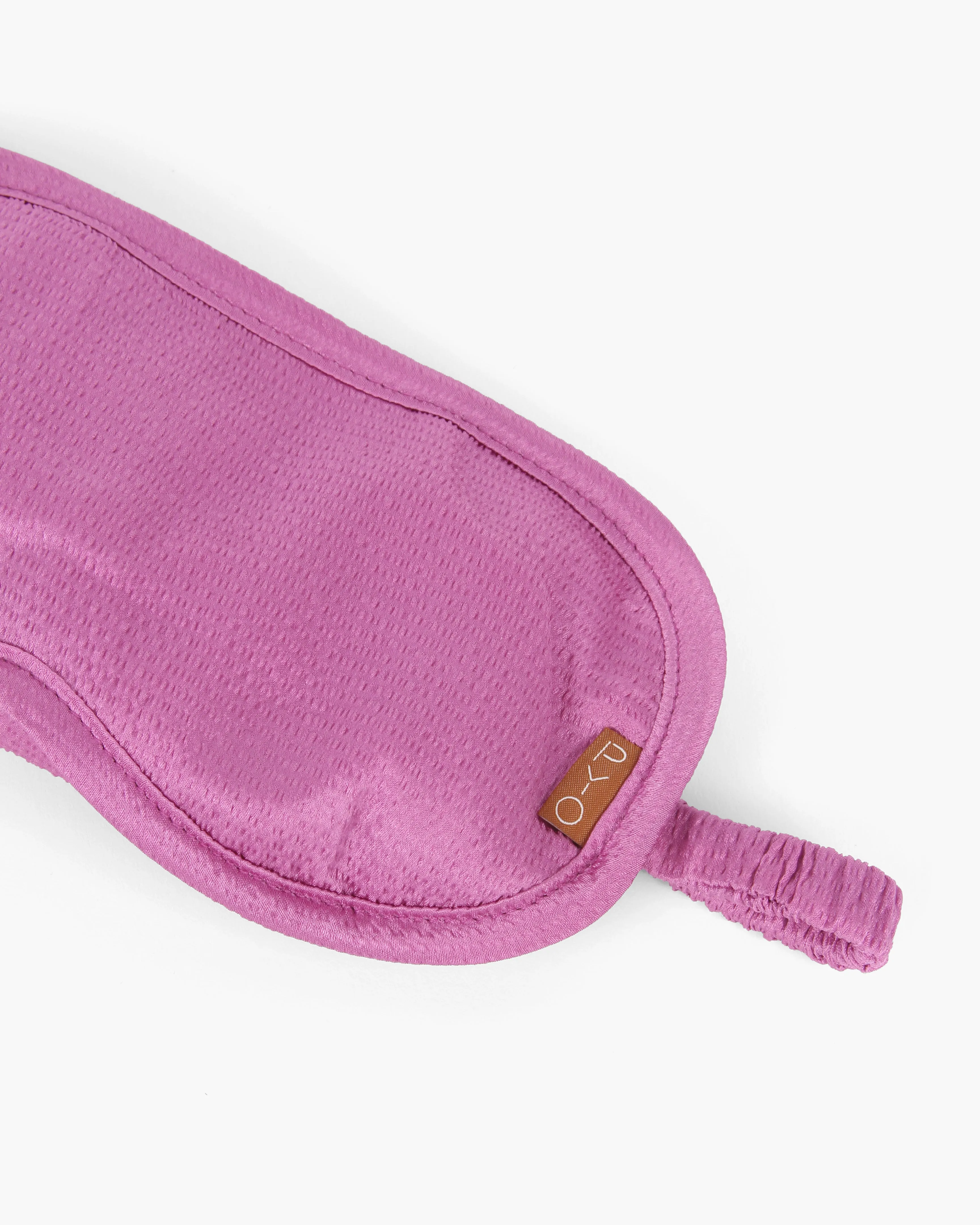 Eye Mask Hammered Silk Pink