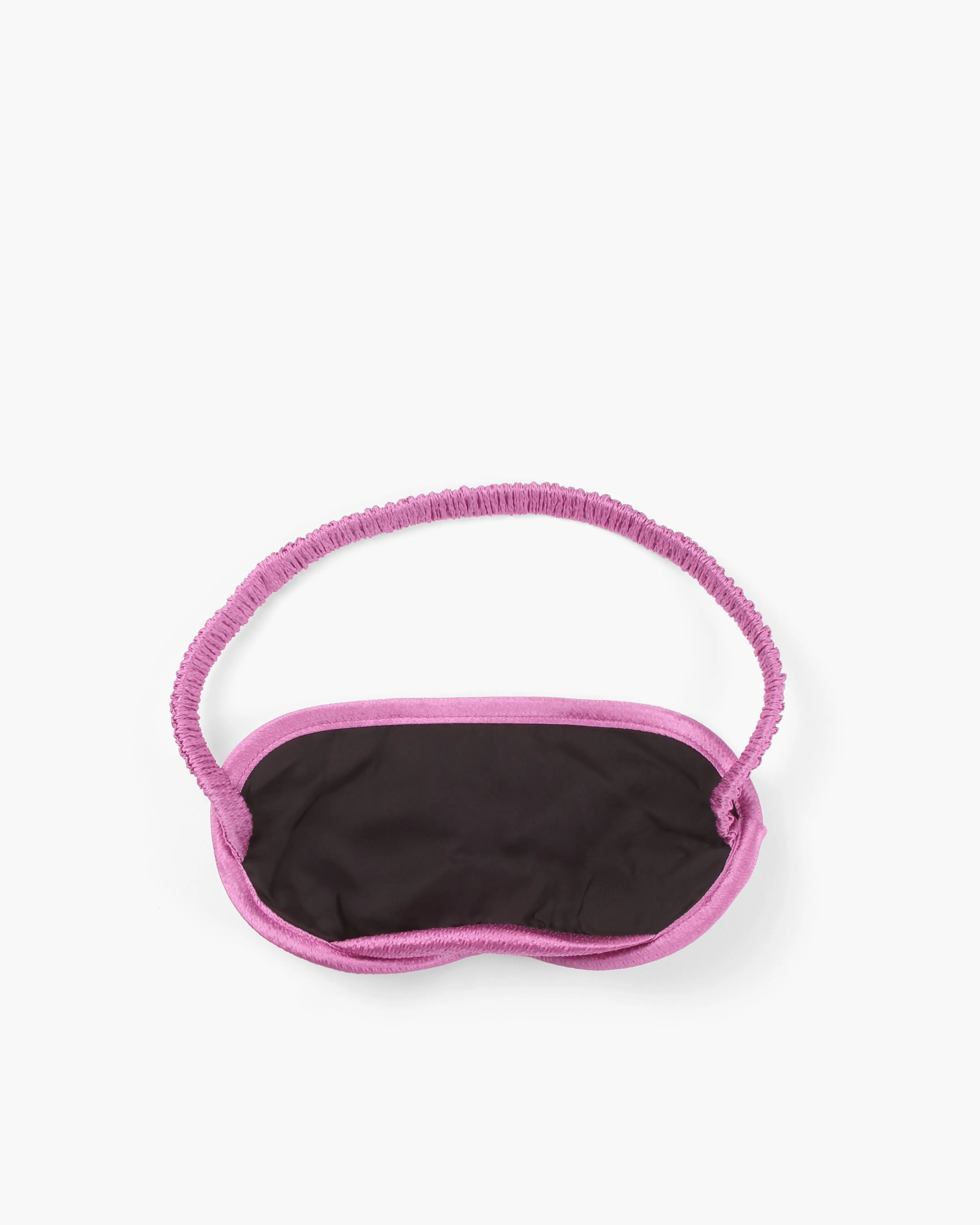 Eye Mask Hammered Silk Pink