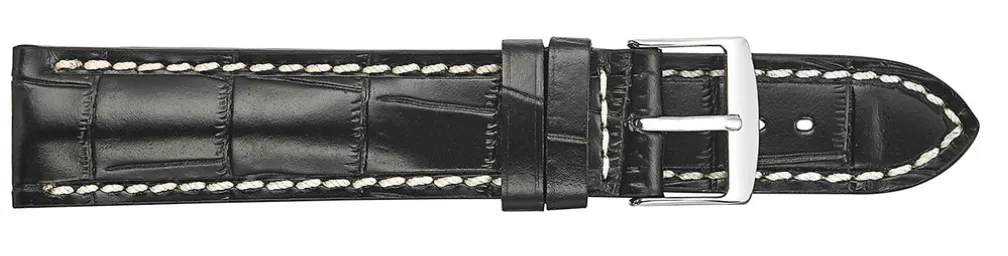 Fleurus Alligator Embossed Leather Watchband  934