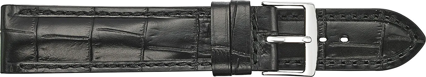 Fleurus Alligator Embossed Leather Watchband  934