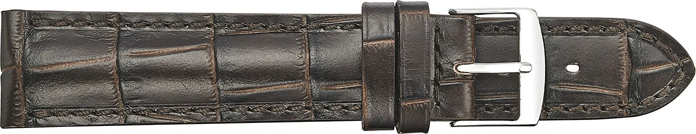 Fleurus Alligator Embossed Leather Watchband  934