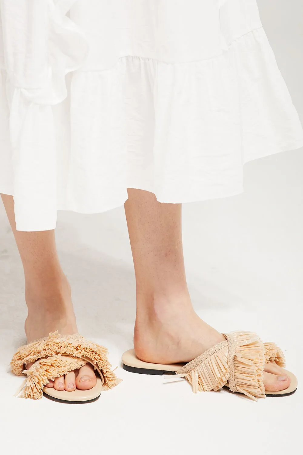 Fringe Flip Flops