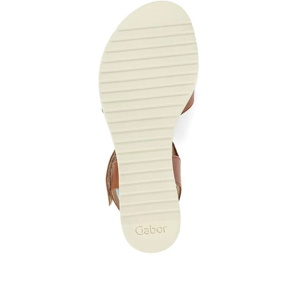 Gabor Leather Wedge Sandals - GAB35509 / 321 589