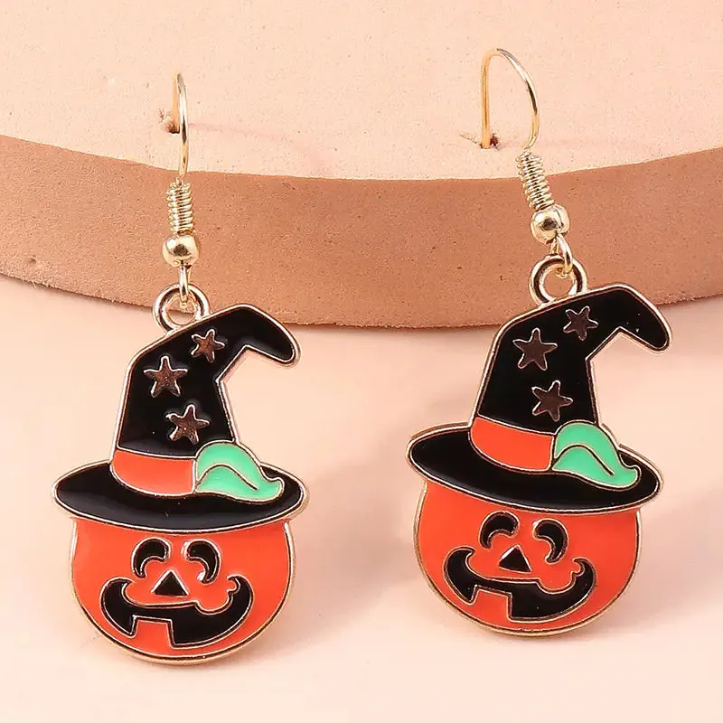 Halloween Bat Drop Earrings