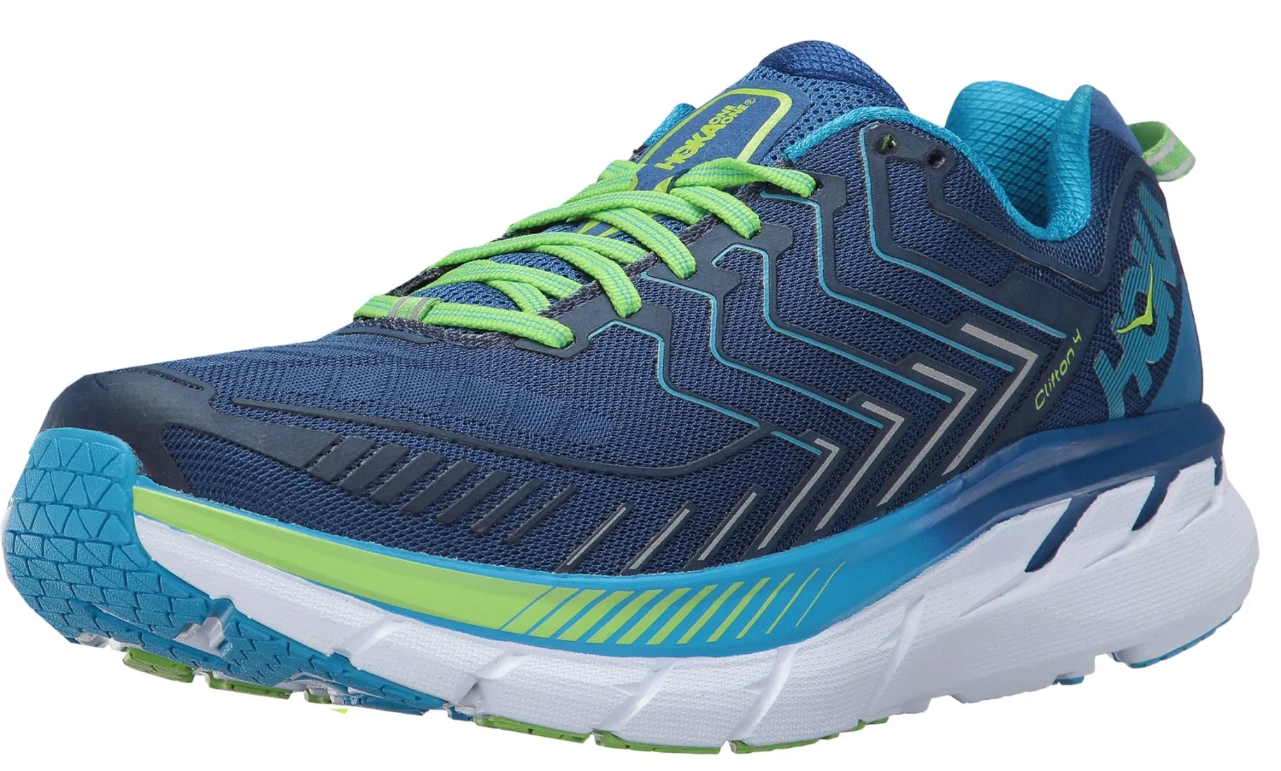 Hoka One Men's Ultra Marathon Cushioned Running Shoes Clifton 4