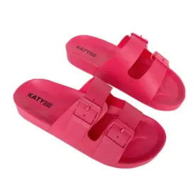 Hot Pink Rubber Sandals