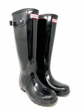 Hunter Size 6 Black Buckle(s) Rubber Shoes Rainboots