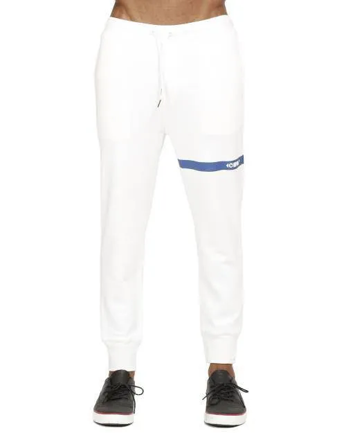 Konus Men's Frency Terry Joggers in White