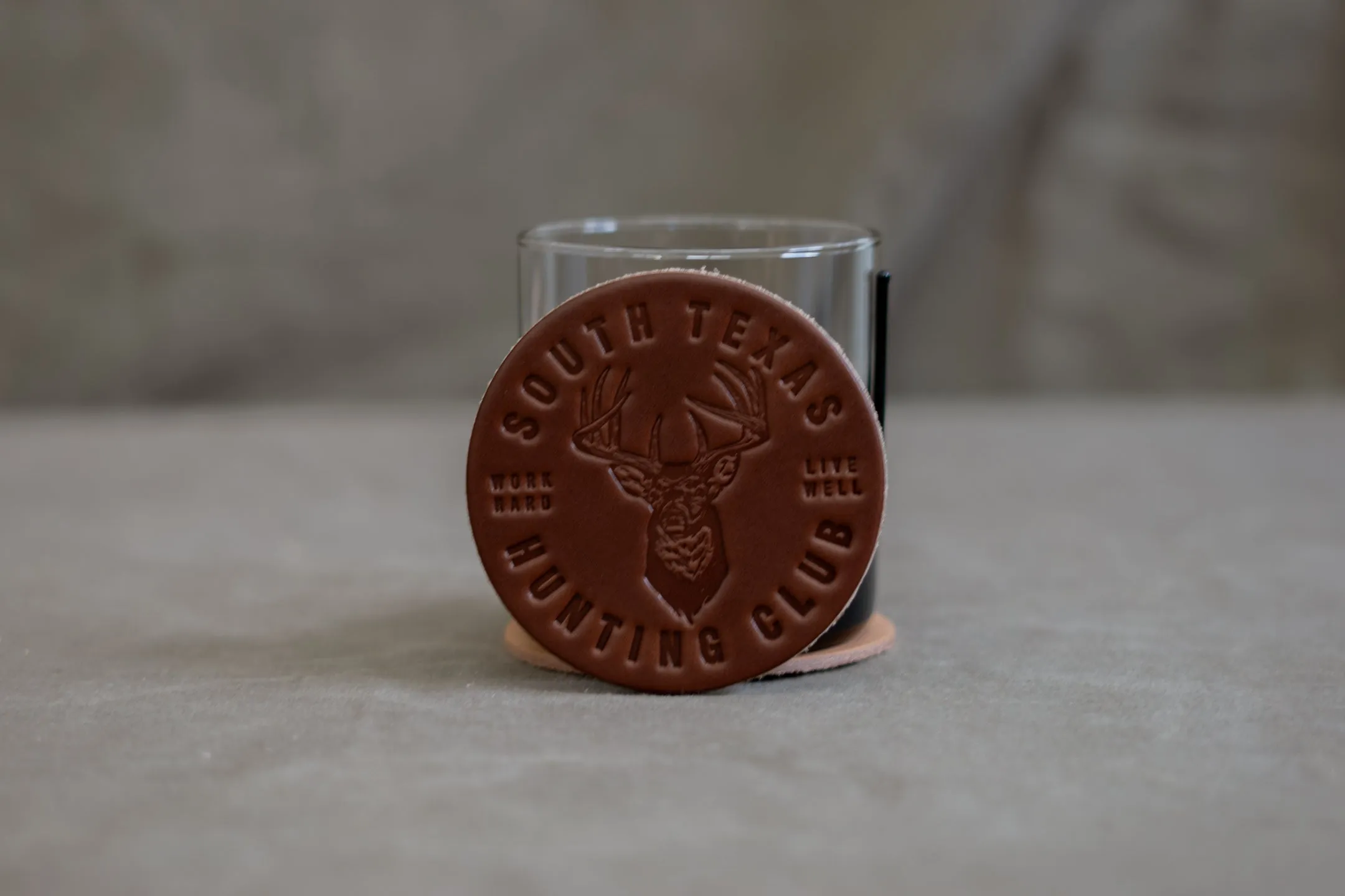 Leather Coaster | South Texas Hunting Club | Manready Mercantile