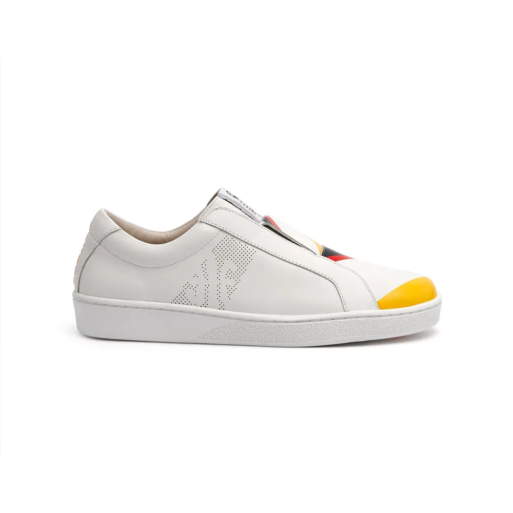 Men's Bishop Bolt White Leather Sneakers 01791-019