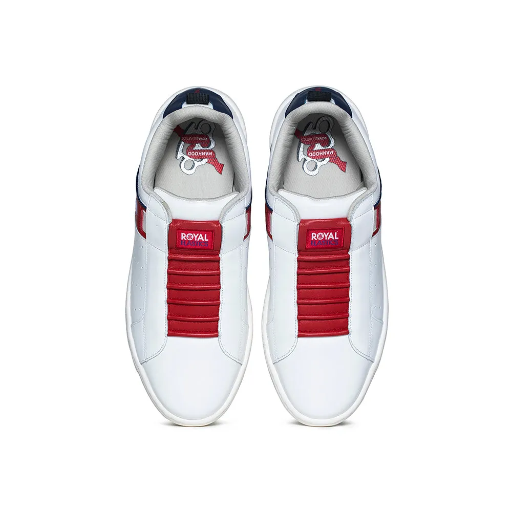 Men's Icon 2.0 Red White Leather Sneakers 06501-015