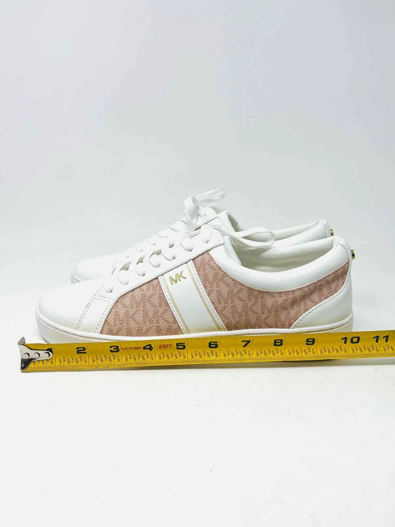 Michael Kors Size 9.5 White/Pink Signature Lace-Up W/ BOX!!! Shoes Sneakers