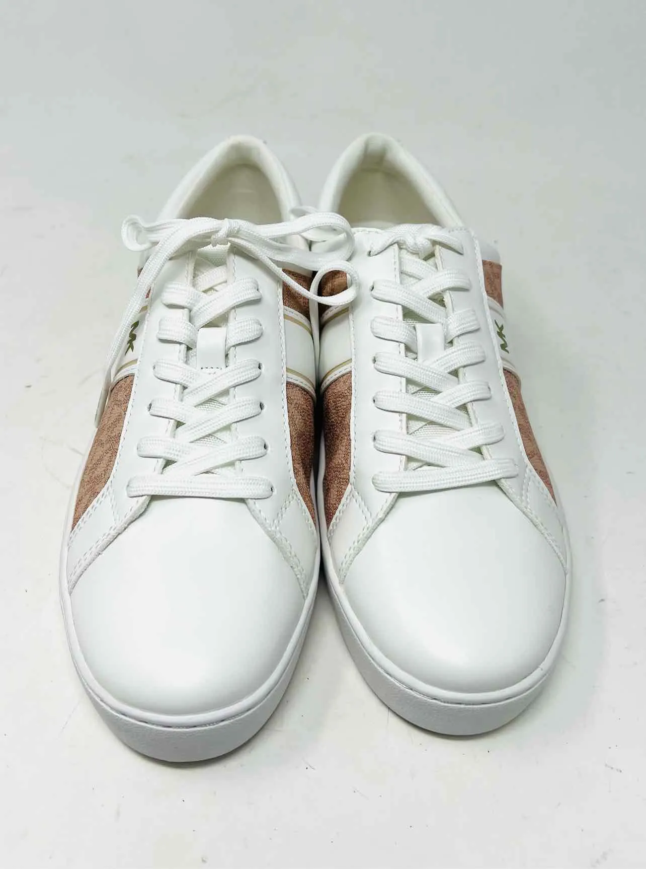 Michael Kors Size 9.5 White/Pink Signature Lace-Up W/ BOX!!! Shoes Sneakers