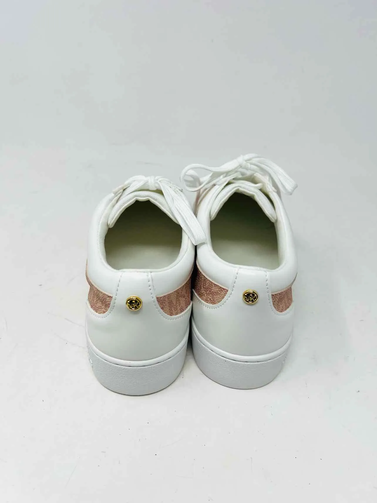 Michael Kors Size 9.5 White/Pink Signature Lace-Up W/ BOX!!! Shoes Sneakers