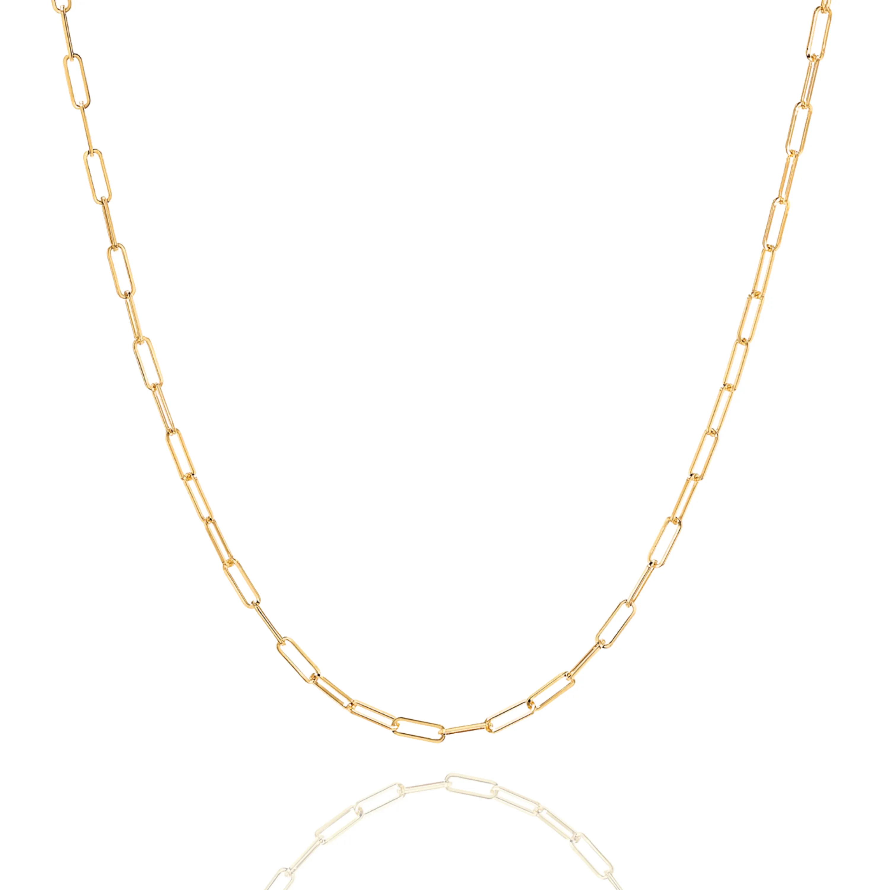 Mini Paperclip Layering Necklace in Gold and Silver