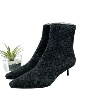 NEW Rag & Bone Black Suede Rio Mid Kitten Heel Boot (9)