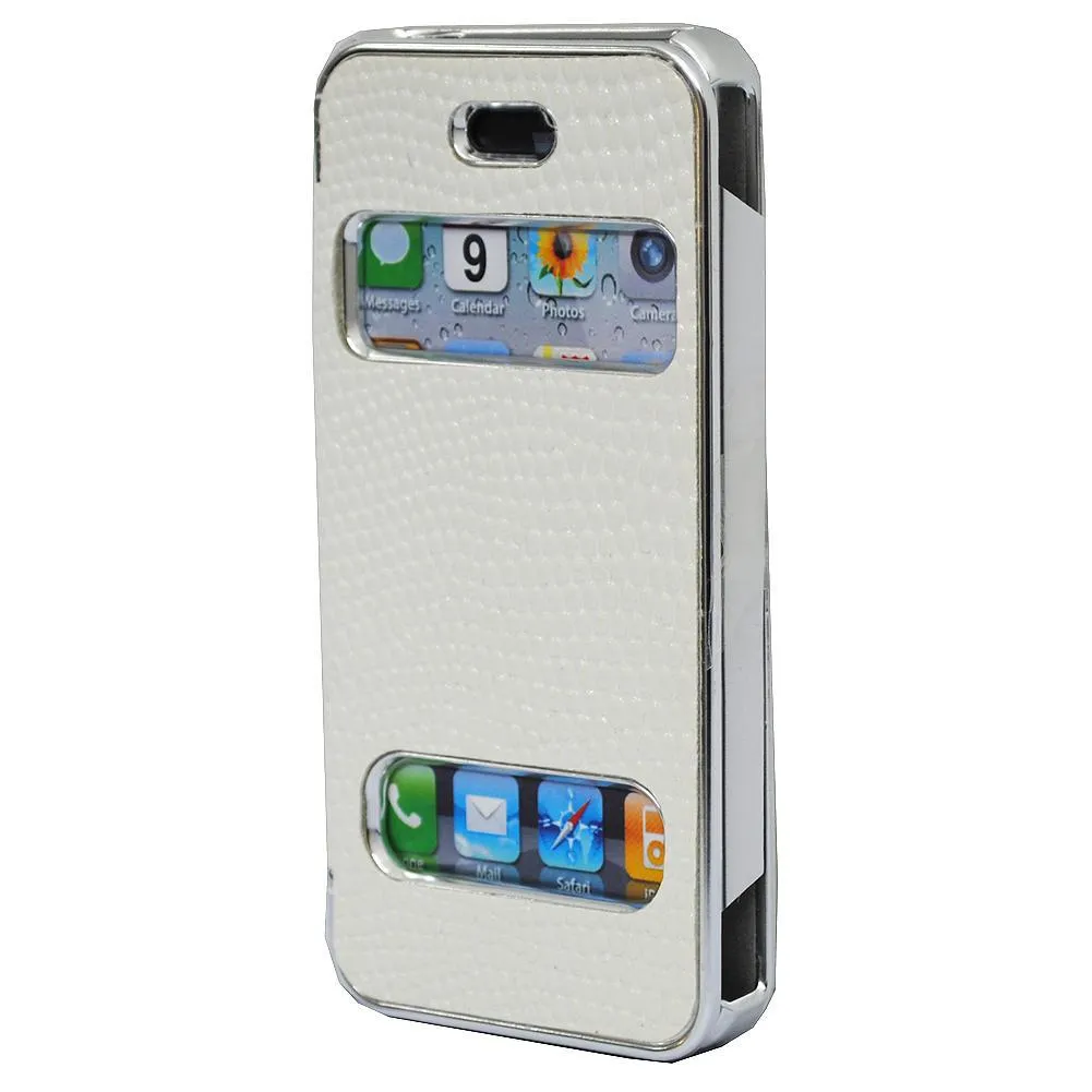 Pati White PVC Smartphone Case For iPhone 5