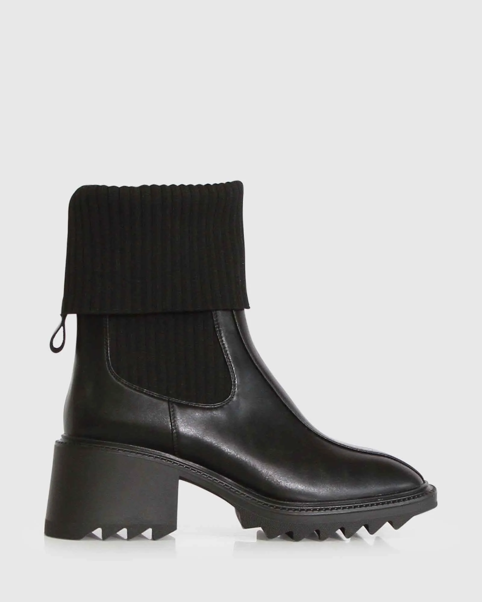 Perfect Illusion Knit Boot - Black