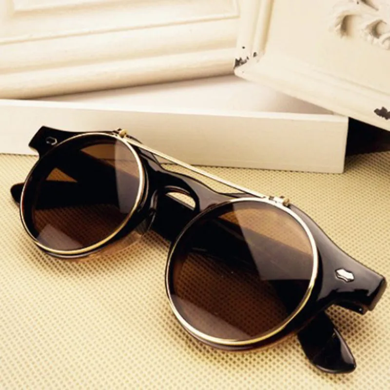 Round Flip Up Sunglasses