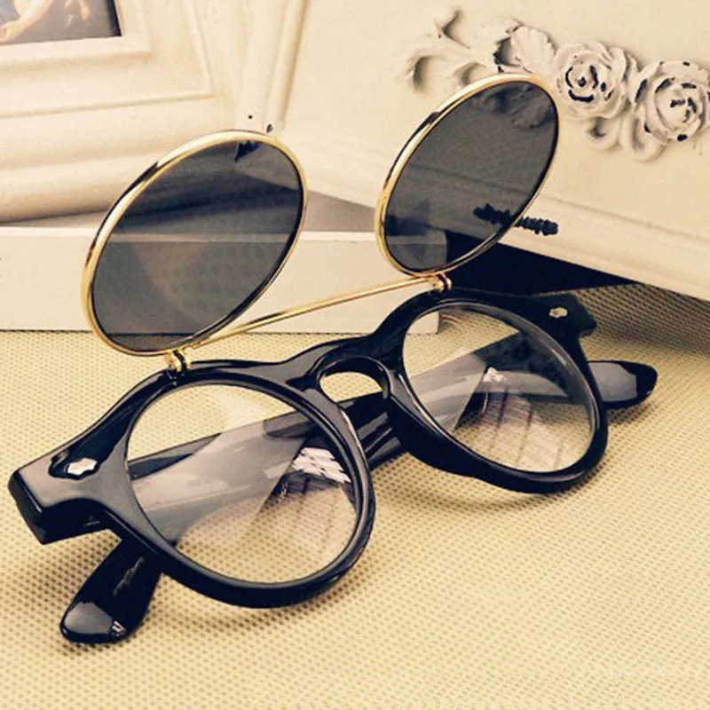 Round Flip Up Sunglasses